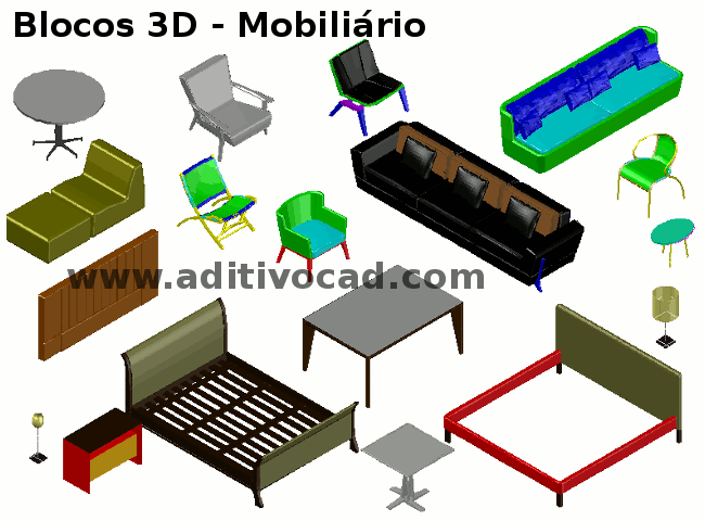 Blocos móveis 3D