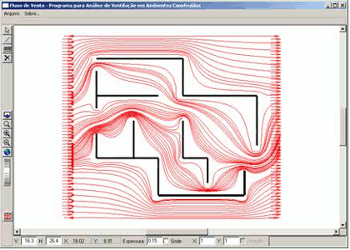 Software de analise da ventilação cruzada