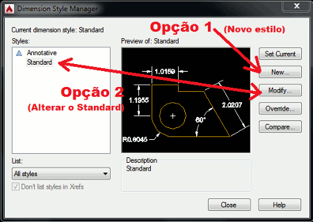 Configura Cotas