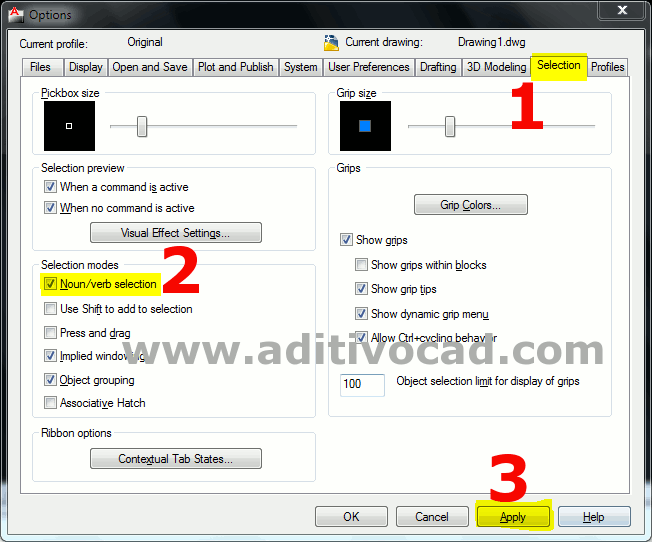 Profile AutoCAD