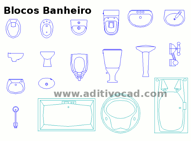 Biblioteca de desenhos arquitetônicos em DWG disponíveis para