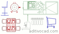 Blocos CAD/Dwg Bar Restaurante Comercio para AutoCAD - Download