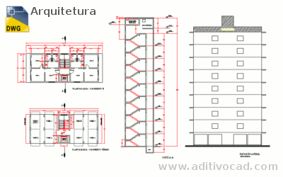 Projeto Arquitetura edificio Dwg