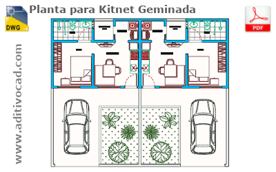 kitnet-geminada.Dwg