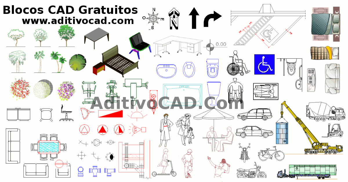 Blocos CAD/Dwg gratis para AutoCAD - Download