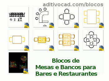 Baixar Bloco Mesas para cozinha