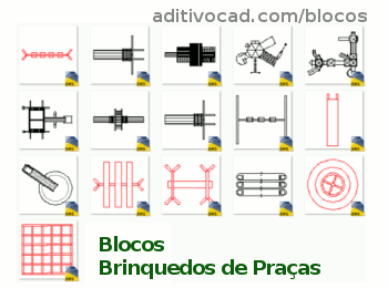 Blocos de jogos infantis em AutoCAD, Baixar CAD (1.37 MB)